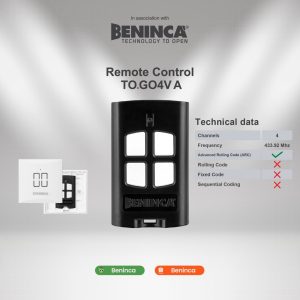 Beninca Remote Control 4 Button